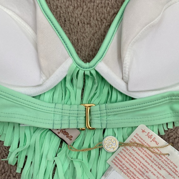 Luli Fama Cosita Buena Fringe Plunge Push Up Top And Dynasty Full Bottom Size XS - Picture 7 of 15
